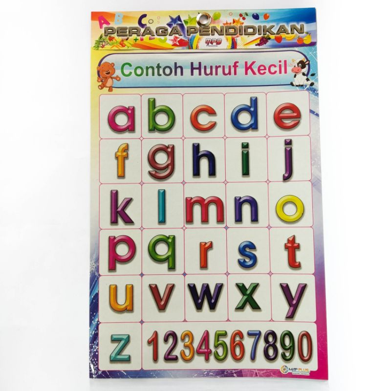

poster anak,poster contoh Huruf kecil besst seller, mapplus