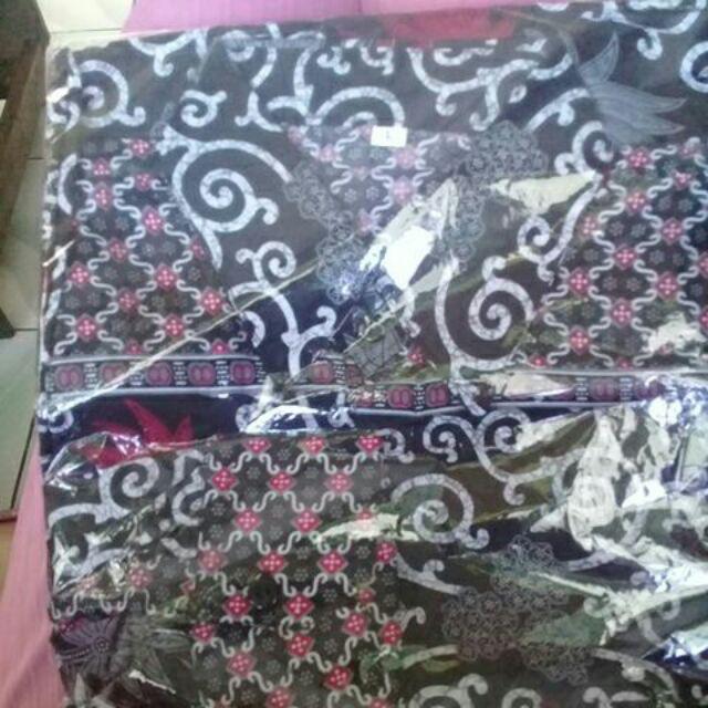 Asifa Batik Hrb026 Kenongo Kemeja Tosca Pendek Pekalongan Padi M L Xl Sogan Tulis Halus Kemeja Batik