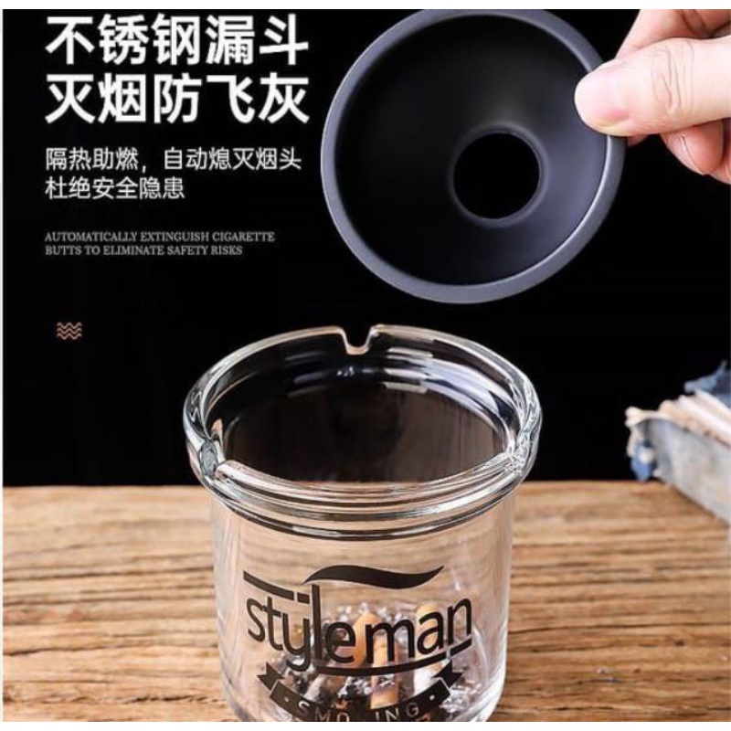 Asbak  rokok kaca mewah