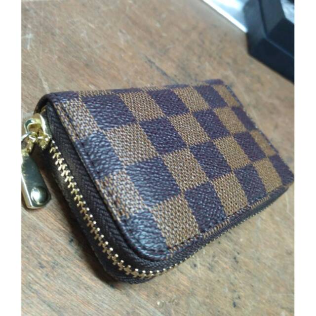 Dompet card holder pria wanita LV DAMIER BROWN