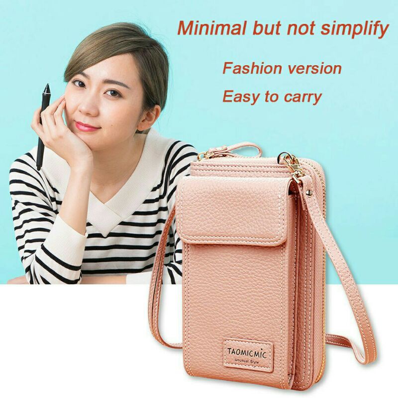 Tas Selempang Wanita Handphone TOMIC 0723 TasMini Pocket HP Bahan PU BISA COD