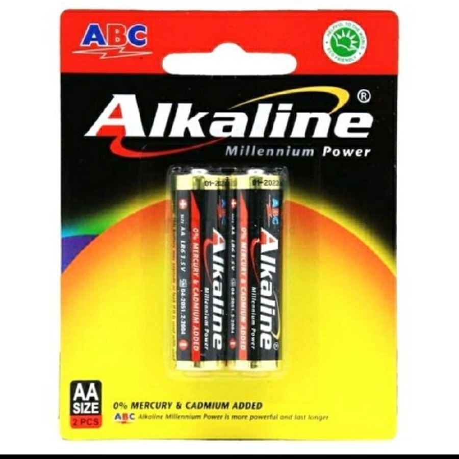 BATERAI BATRAI ABC ALKALINE AA A2 AAA A3 ISI 2 BUAH 2 PCS BATTERY ALKALINE