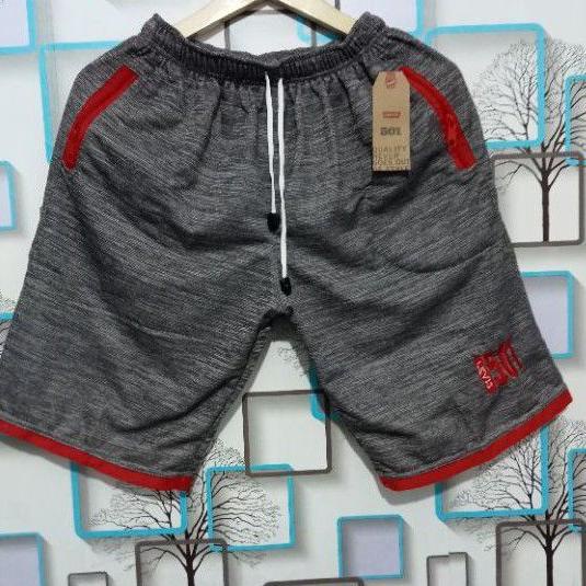 Harga Terbaik--Celana Pendek Pria/Wanita Fashion Resleting Bahan Kaos siro