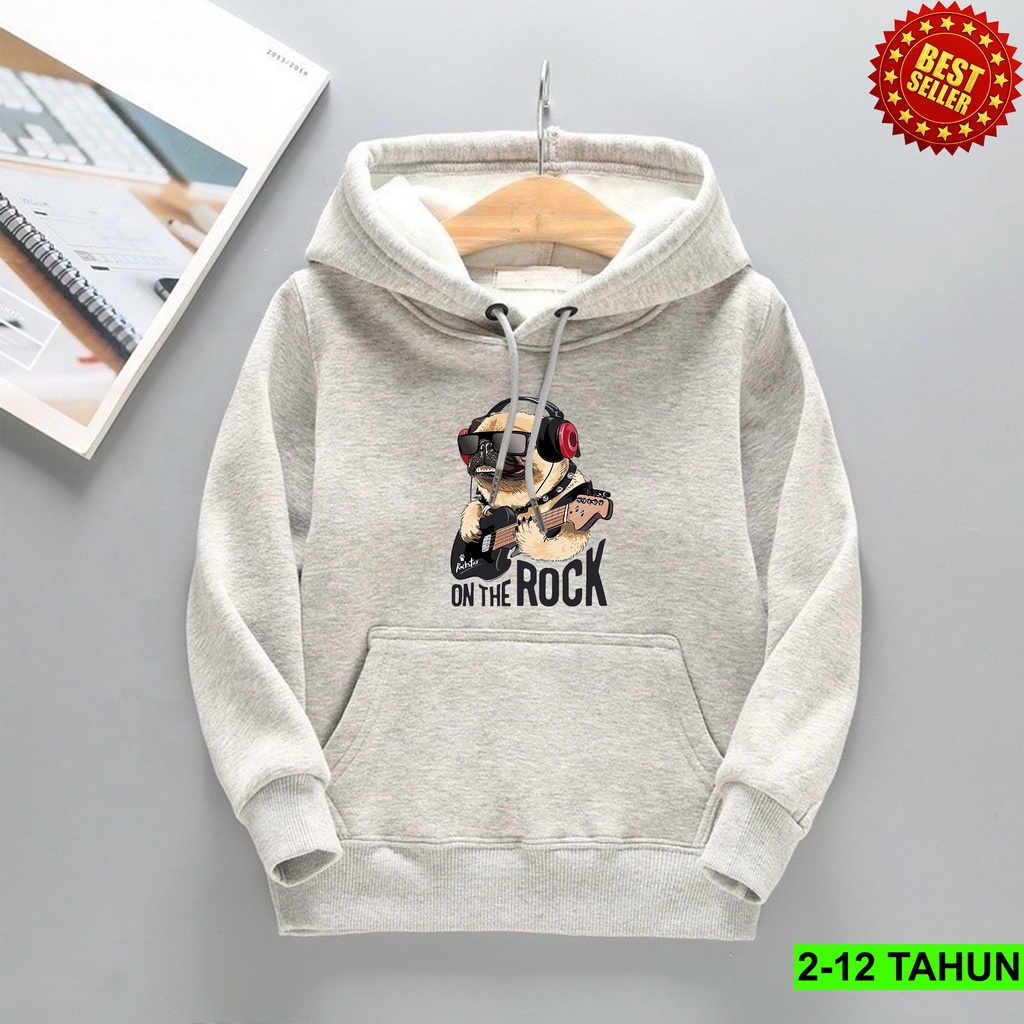 Hoodie ONE THE ROCK Anak Laki Laki Perempuan / Jaket BEST SELLER  Anak Usia 2 3 4 5 6 7 8 9 10 11 12 Tahun / Sweater TERBARU Anak Cewek Cowok  Switer Distro Bisa COD