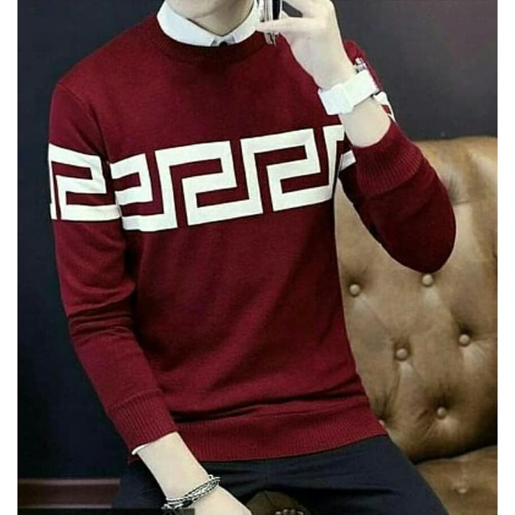 Sweater Versace Man - Hitam