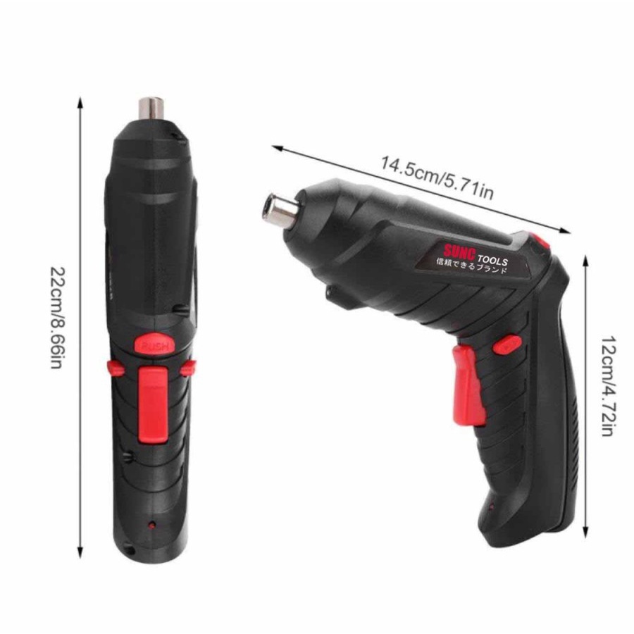 Obeng Listrik Baterai Cordless Screwdriver 6V USB SUNC TOOLS