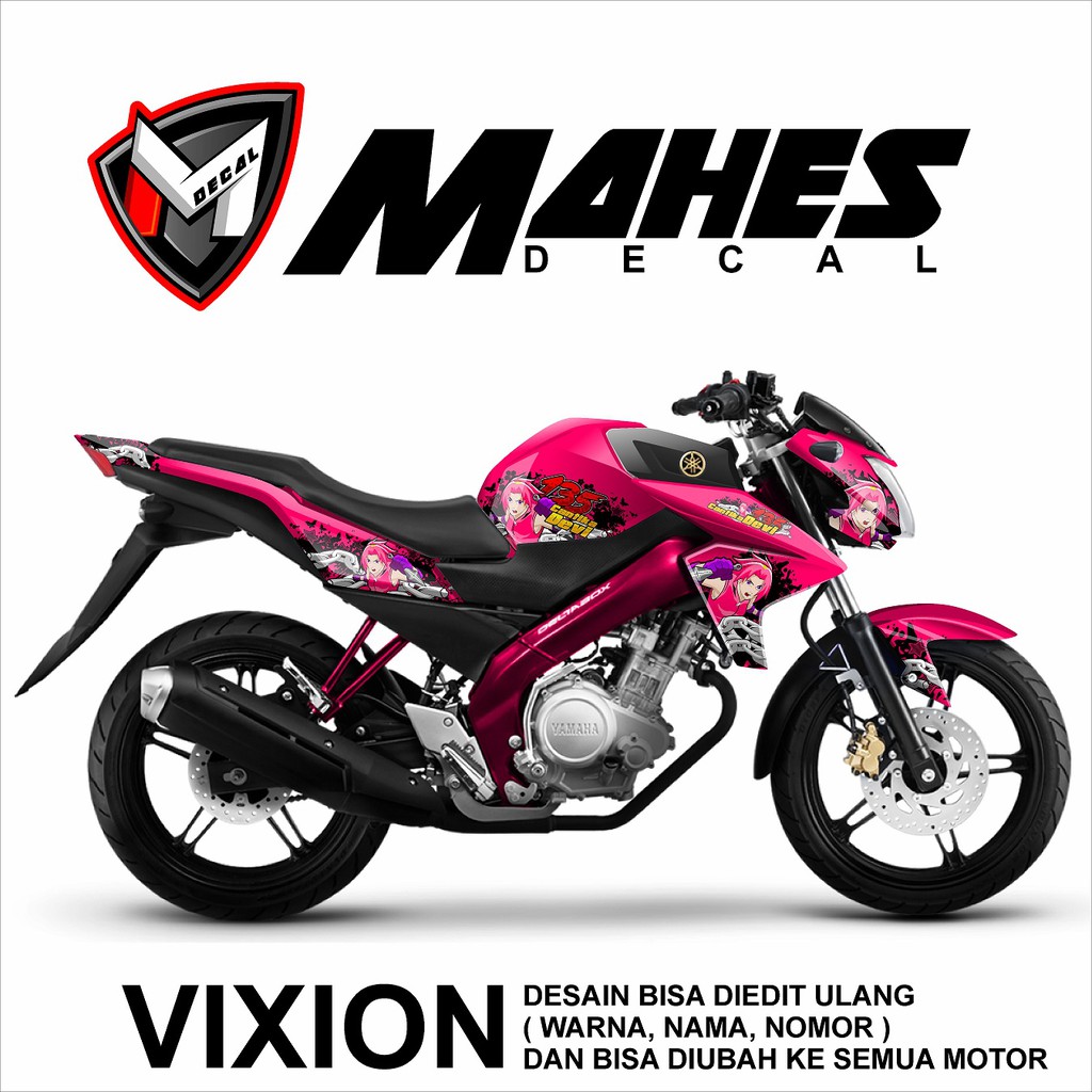 Decal Sticker Stiker Fullbody New Vixion Lighting Desain Kartun 3d