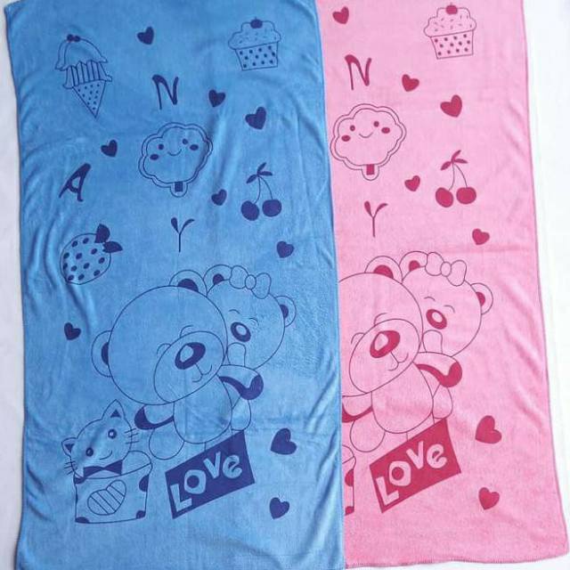 Handuk Bayi Ukuran 50 x100 / 60 x 120 / Handuk Baby Microfiber