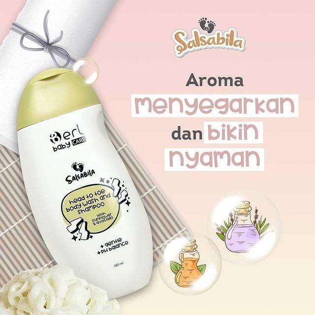 B Erl Baby Care Salsabila Head to Toe Body Wash &amp; Shampoo Essential Oil