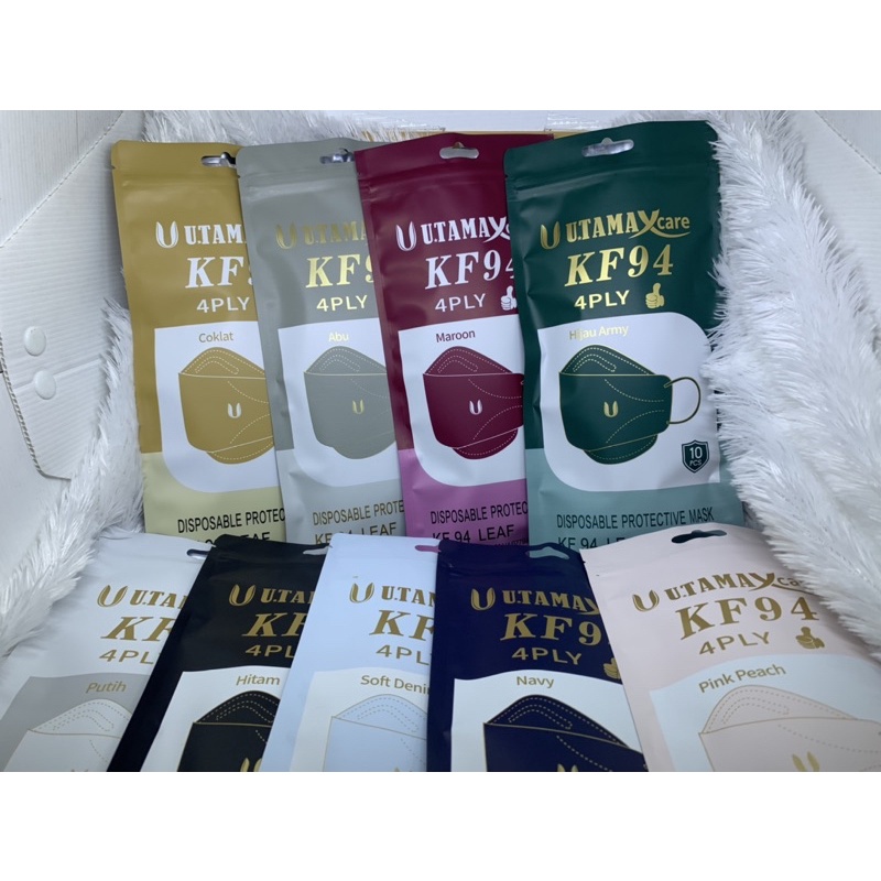 KF 94 masker warna kemenkes 4 ply masker 4 lapis embos utamaxcare, oncare, sensa, i care, alkindo