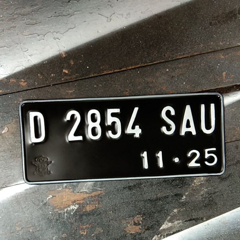 PLAT MOTOR LOGO KORLANTAS/SAMSAT,bertuliskan korlantas