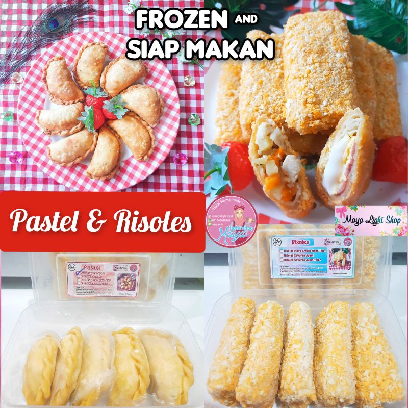 risoles risol Pastel isi 5 1 pak frozen halal frozen food pastel beku risoles mayo smoke beef pastel gorengan