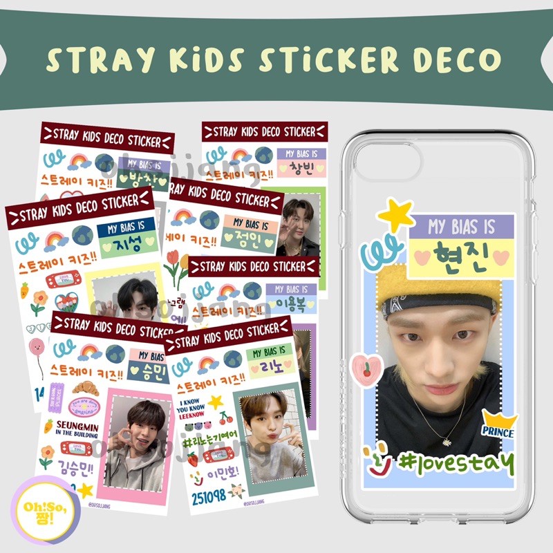 

STRAY KIDS CUTE DECO STICKER STIKER LUCU