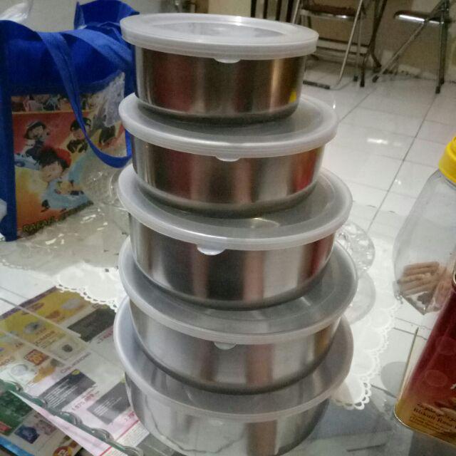 [dapat 5 Pcs ]rantang Susun 5 Stainless / Protect Fresh Box