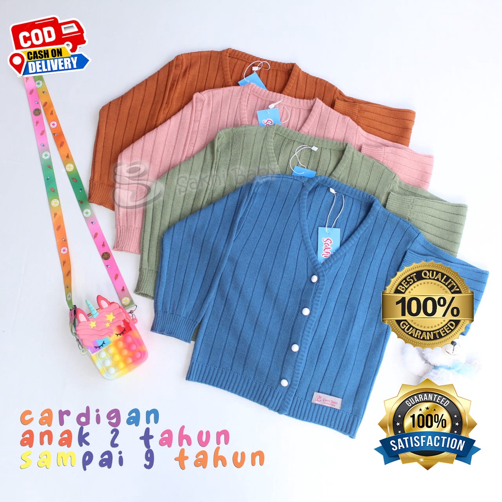 Sakhi Baby Cardigan Rajut Anak Perempuan 2 Sampai 12 Tahun