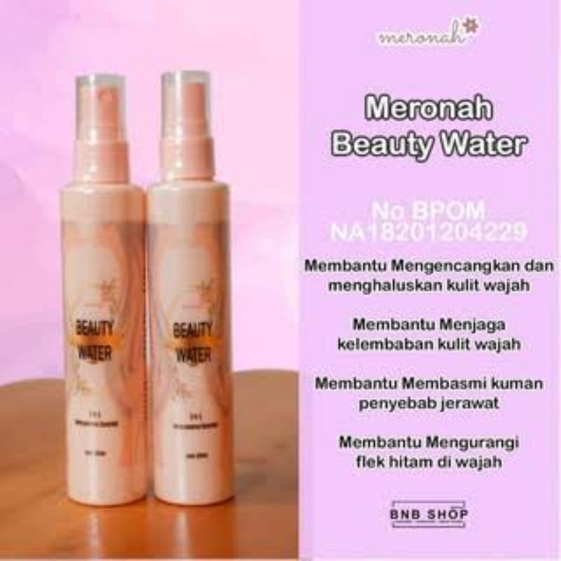 Beauty water 3in1 meronah facemist toner essence spray face mist menjaga kelembaban wajah