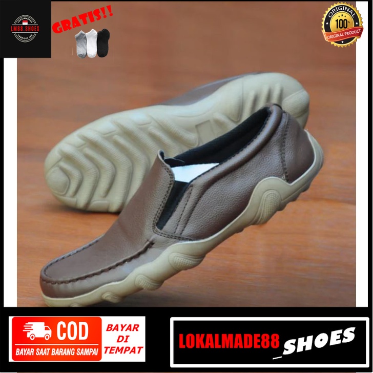 Sepatu Slip On Kulit Kerja Kantoran Santai Syntetic Sepatu Kulit Pria Formal Slip On Fashion Sepatu 