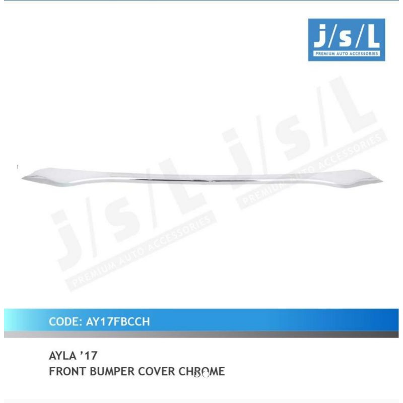 list bumper depan Ayla 2017 chrome jsl
