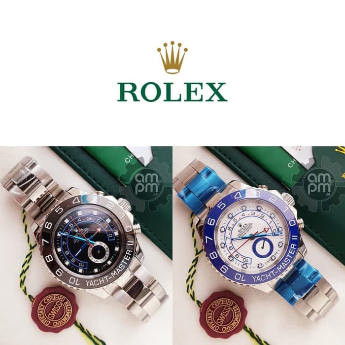 Suplier Jam Tangan Rolex Yacht Master II Automatic Silver