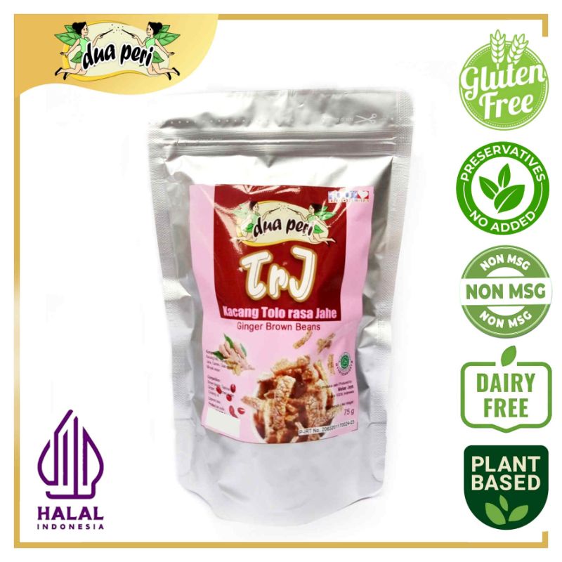 

Snack Jahe TrJ Kacang Tolo Rasa Jahe Gluten free Dua Peri