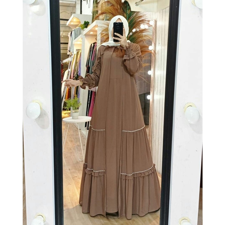 Gamis Polos Gamis Malaysia Ceruty Nafiza Maxy Baju Jumbo Wanita Fashion Muslim Outfit Wanita Kekinia