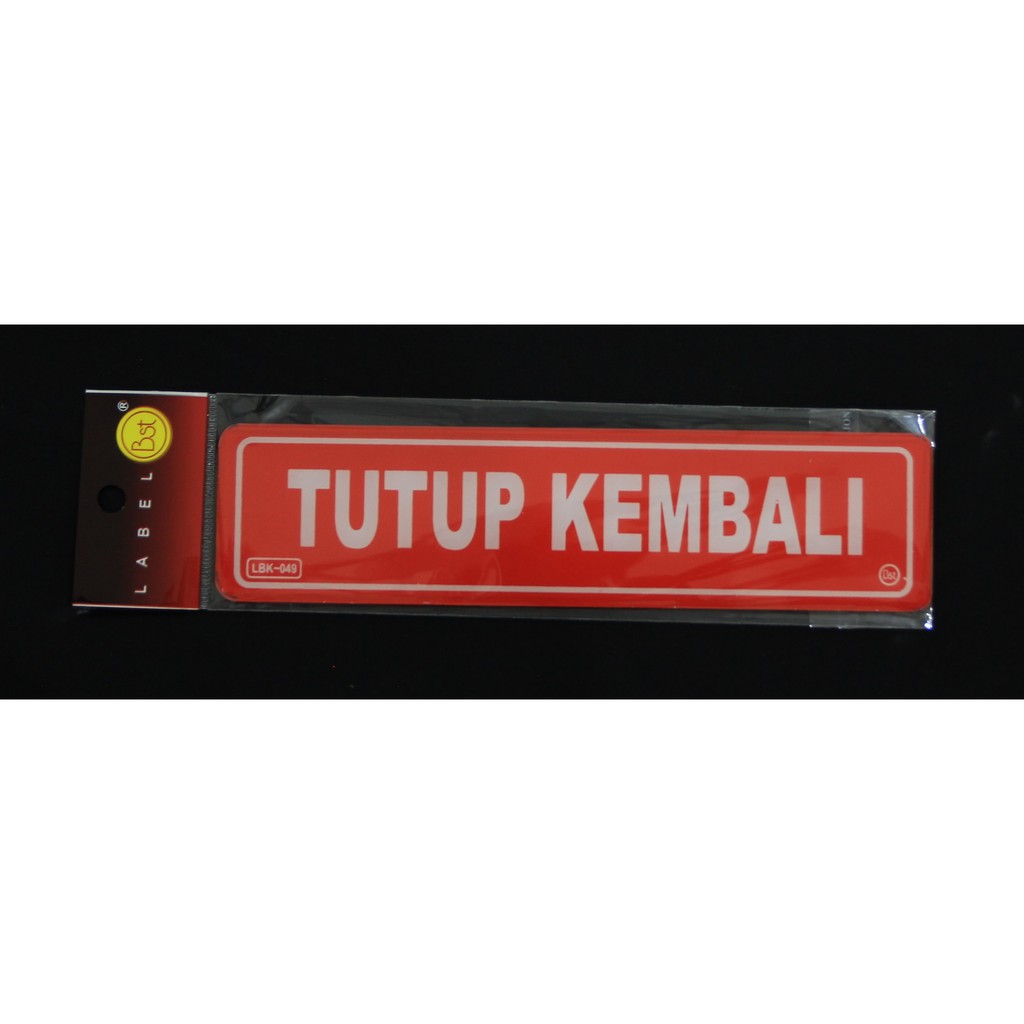 

Label Akrilik Tutup Kembali