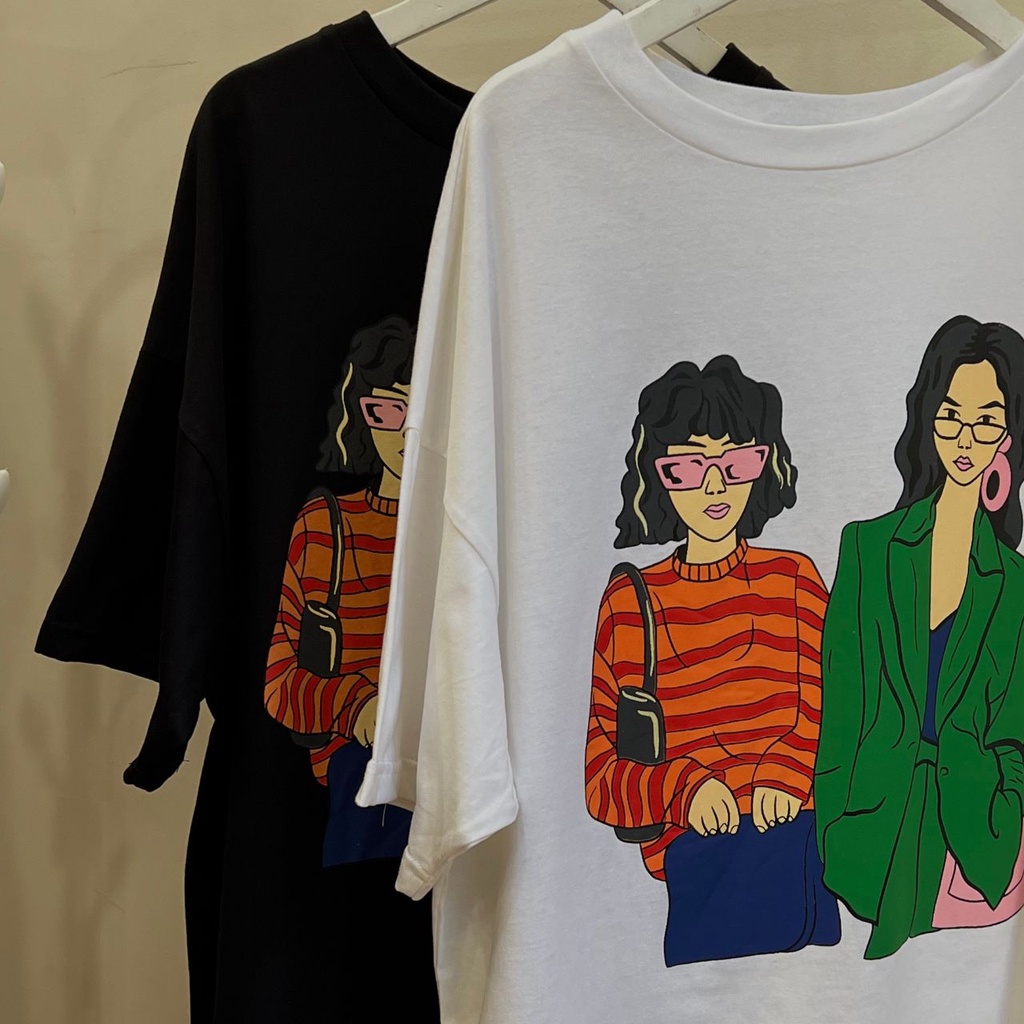 AIJO - Oversize Character- Kaos Wanita