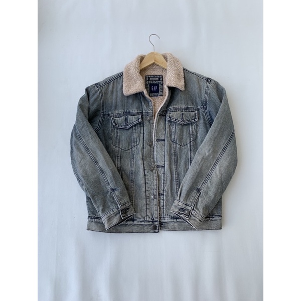 jaket sherpa GAP