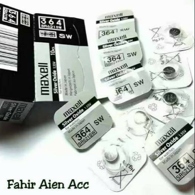 MAXELL 621 SR621SW BATEREI BATRE JAM TANGAN 621SR621SW MAXELL 364