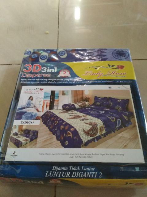 Sprei Lady Rose Parisian Flamingo Scarlet Gc Furla Fernanda Tropica Polkagrey Krista 180x200 Bantal4