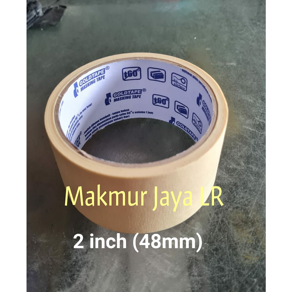 

Isolasi Kertas / Lakban Kertas 2 inch 48 mm / Masking Tape / Isolasi deco deko duco duko / Selotip Kertas / Solasi Kertas 2