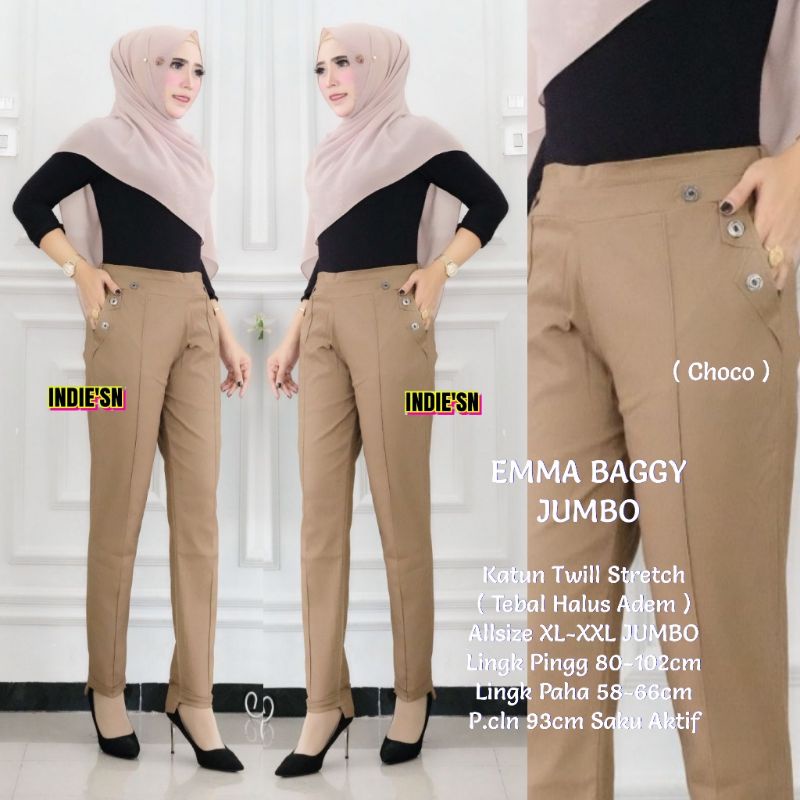 Ema Baggy jumbo / celana keren formal santai
