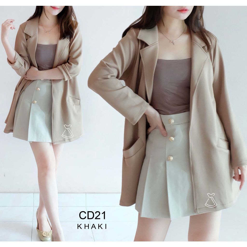 BLAZER BASIC SCUBA PREMIUM/OUTER BLAZER KOREAN STYLE