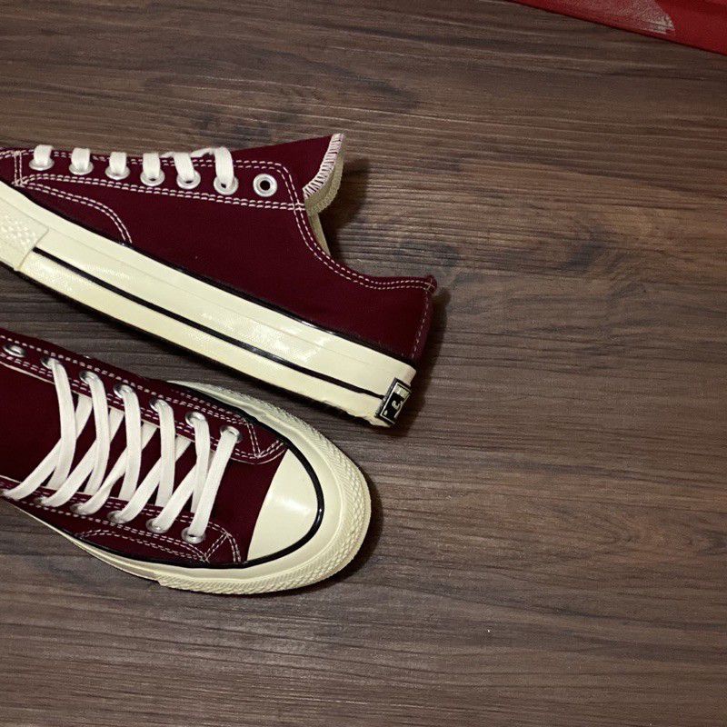 Sepatu Converse 70s OX Maroon Burgundy / Converse 70s Low Merah Maroon / Converse 70s Maroon Premium Terlaris /Converse 70s Marun terlaris