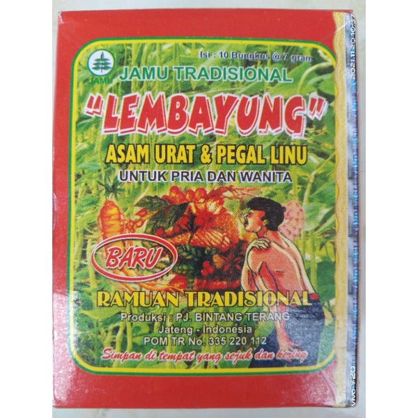 LEMBAYUNG ASAM URAT,PEGEL LINU JAMU TRADISIONAL