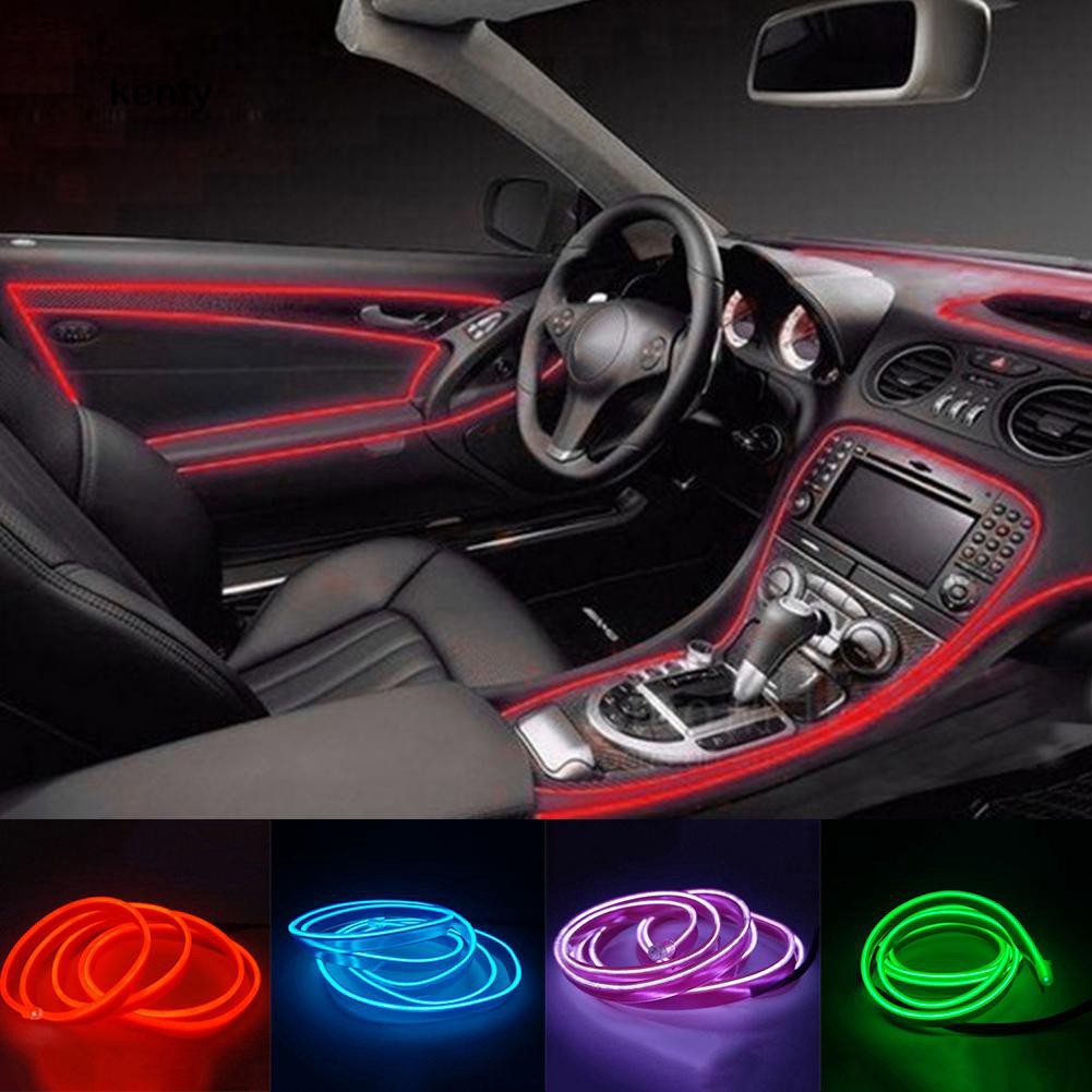 Kt Car Styling Flexible Lights Strip Led Cold Light Interior Trim