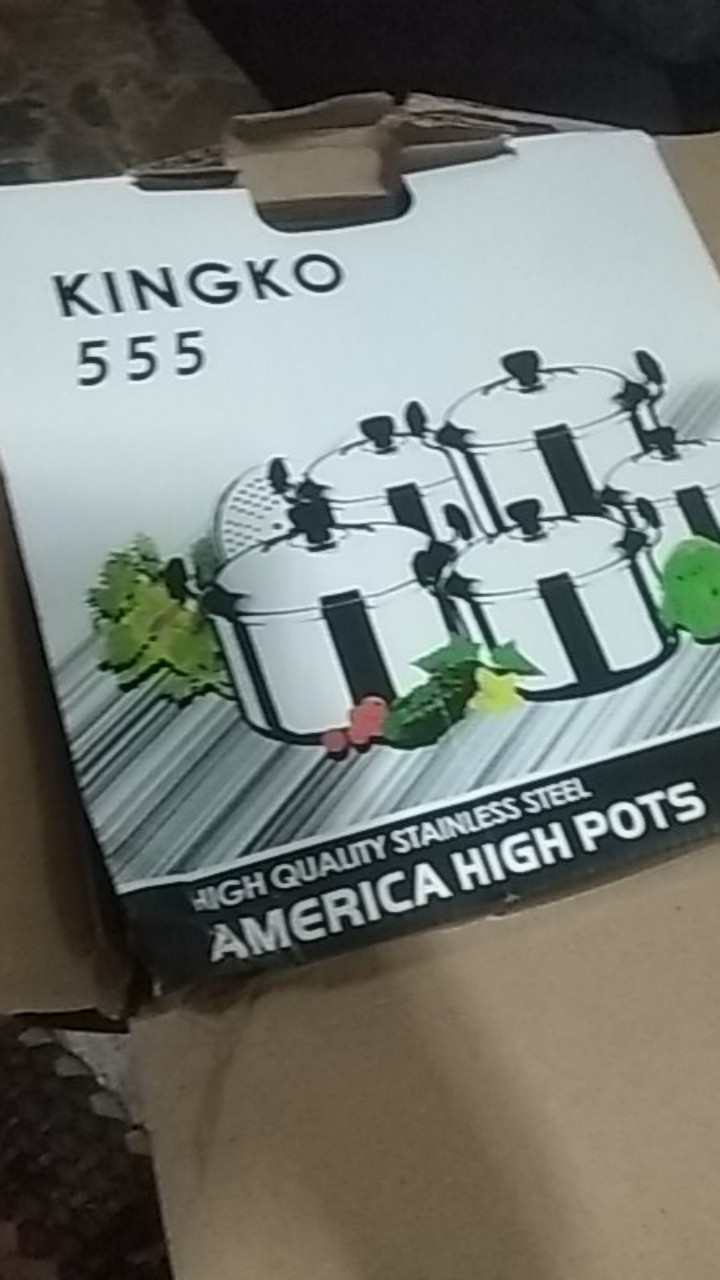 Panci 1 Set 5 Pcs Kingko / Homelux America High Pots + Steamer Stainless Steel