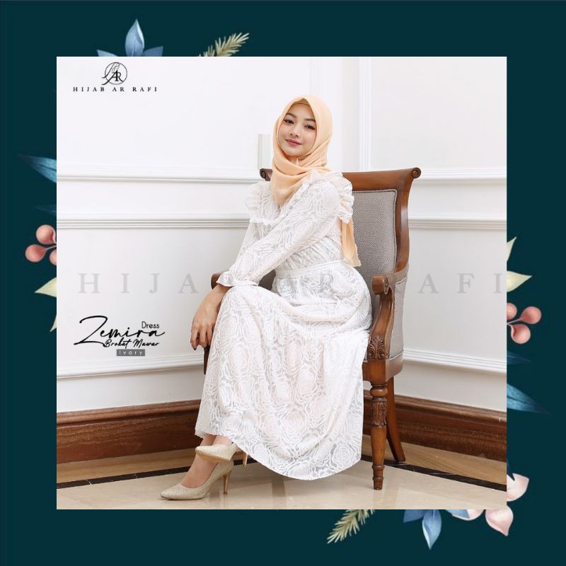baju muslim gamis dress syarii terbaru 2021 arrafi ori zemira dress wanita cantik rabbani elzatta