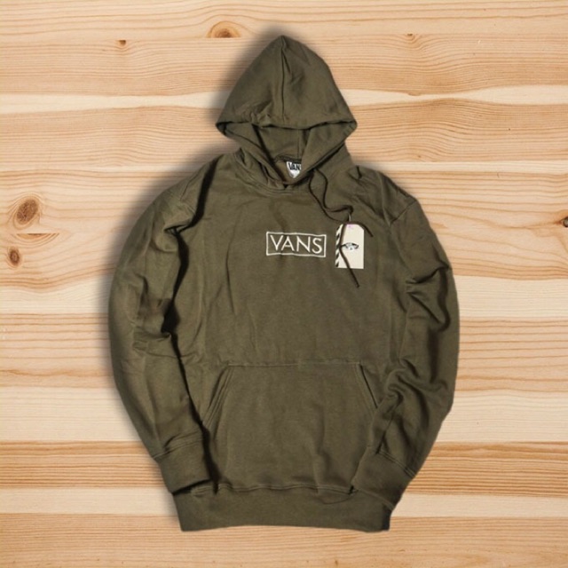 Hoodie Vans Olive Green Boxed Logo