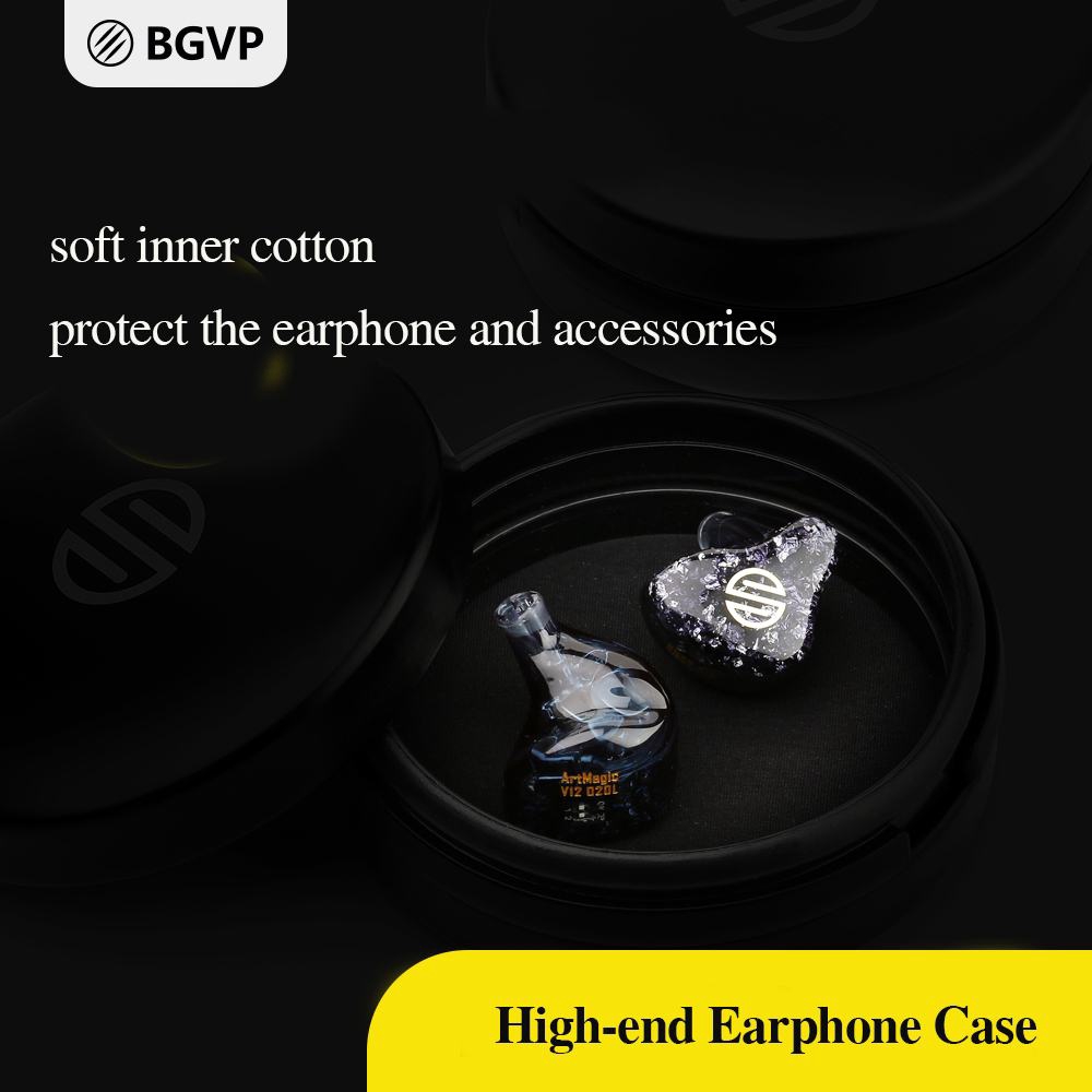 Bgvp DM6 DMS DM7 IEM Case Pelindung Earphone HIFI Bahan Aluminum Alloy Anti Gores 80x30mm