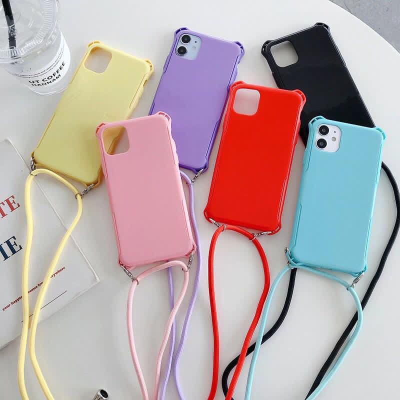 Case gambar tali iphone 11/pro/pro max Antishock candy