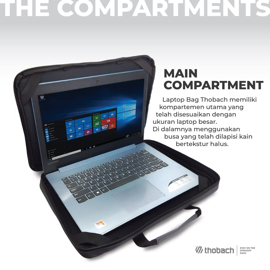 THOBACH-TAS LAPTOP WATERPROOF METRO TAS SELEMPANG LAPTOP