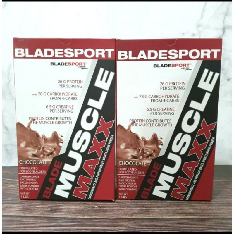 Blade Sport Musclemaxx 454gram 1lbs Weight Gainer Mass ORIGINAL PACK