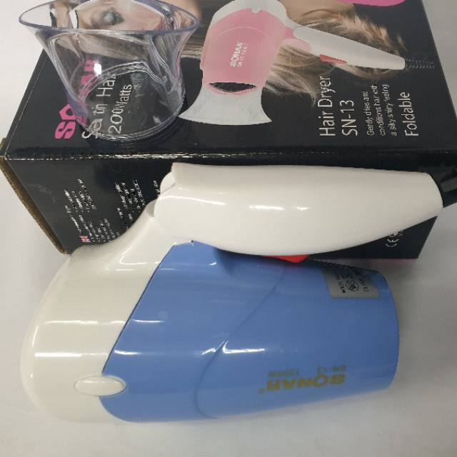 Hairdryer rambut salon alat pengering rambut sonar sn-13 hairdyer mini bisa dilipat