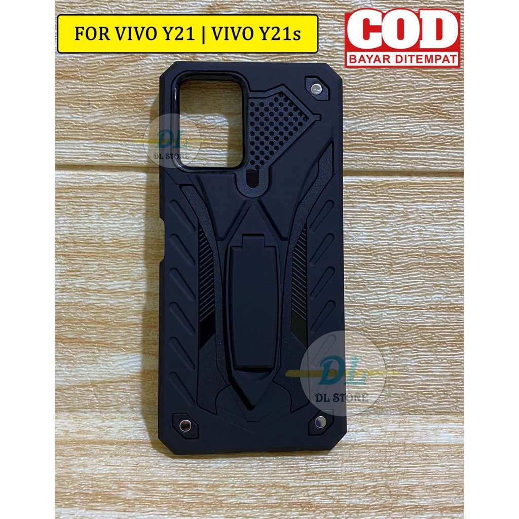 Case Untuk Vivo Vivo Y21/Vivo Y21s Kickstand Transformers Robot Hardcase