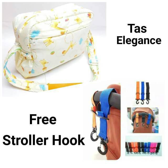 TAS BABY PAKET HEMAT TAS ELEGANCE FREE STROLLER HOOK Promo hemat F1