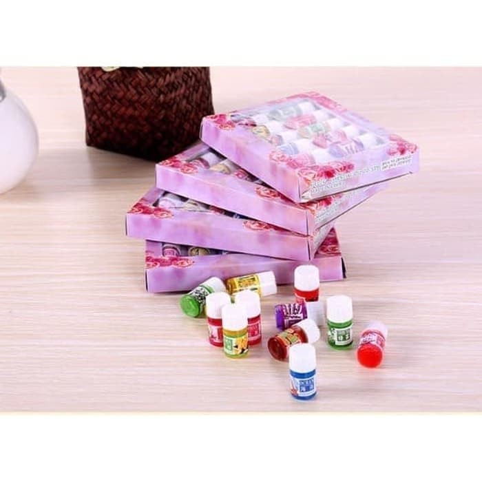 Set Aroma Therapy Essential Oil Fragrance DIffuser Humidifier 12 Pcs