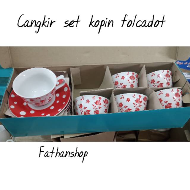 (6 set) cangkir set kopin (KHUSUS GOSEND)