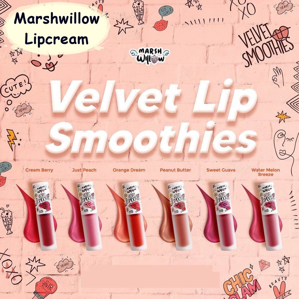 MARSHWILLOW LIPS VELVET/LIP BALM/EYELINER/EYEBROW MATIC/LIP MASK/MASCARA/CONCEALER