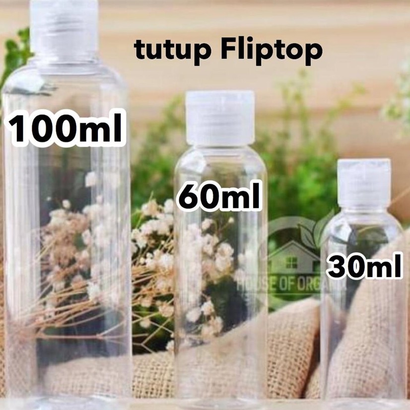 Botol spray / Botol Plastik Fliptop / Botol Plastik 30 Ml 60Ml 100Ml